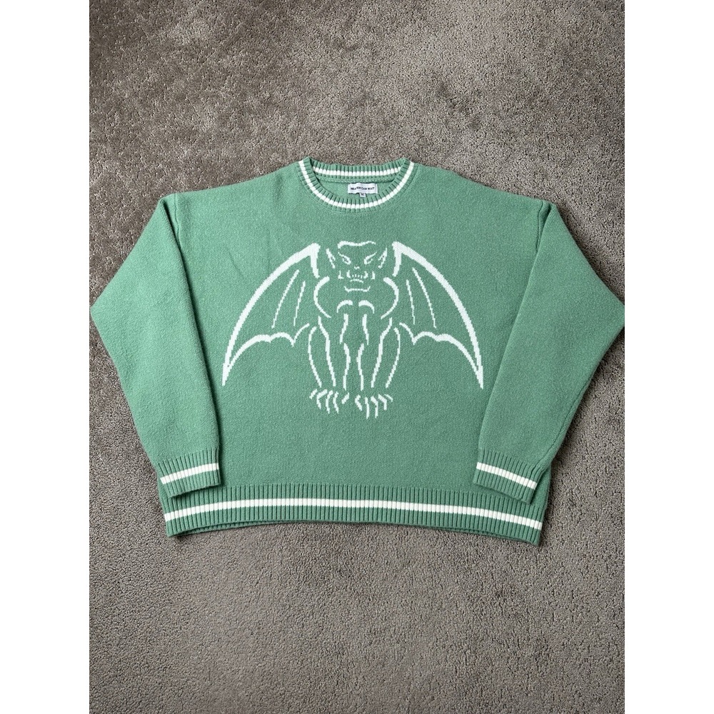 Unisex Sweatshirt Heaven Can Wait "Gargoyle Knit", Streetwear Y2K Size M
